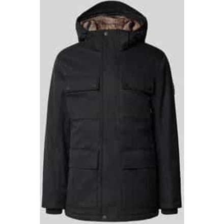 Regular fit parka met voering van capuchon van imitatiebont