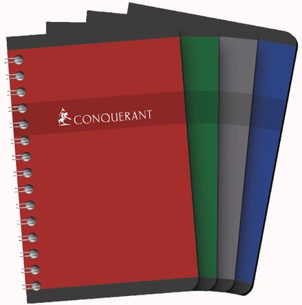 Conqueror spiraalgebonden notitieboek geruit, 110 x 170 mm, 90 vel