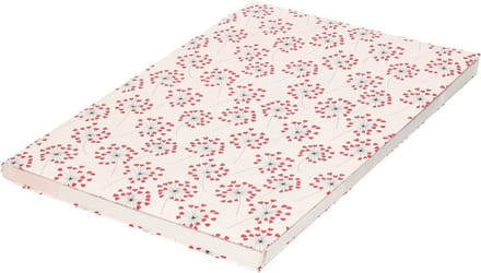 Bellatio Decorations Kaftpapier Heart - 2x stuks - 200x70 cm - rollen - boeken kaften - schoolspullen