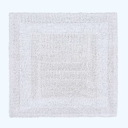 Homescapes douchemat wit 50x50 cm gemaakt van 100% katoen