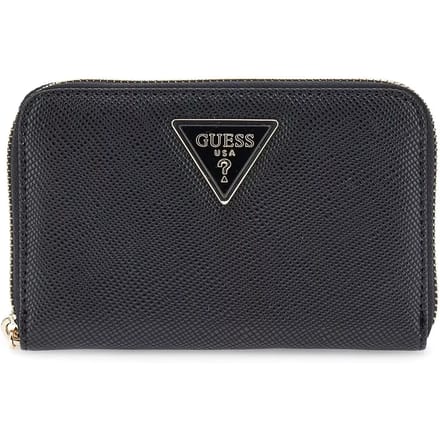 GUESS portemonnee Laurel II SLG Medium Zip Around Wallet Black zwart