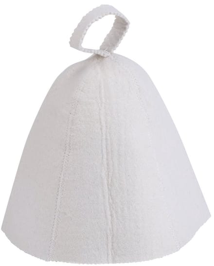 Dailygoody - Wol Gevoelde Sauna Hoed - Comfortabel en Stijlvol - Wit