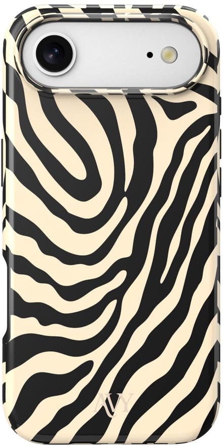 AVY Hard Shell Back Cover | geschikt voor Apple iPhone Air | Serengeti Zebra | Compatibel met MagSafe & Qi2