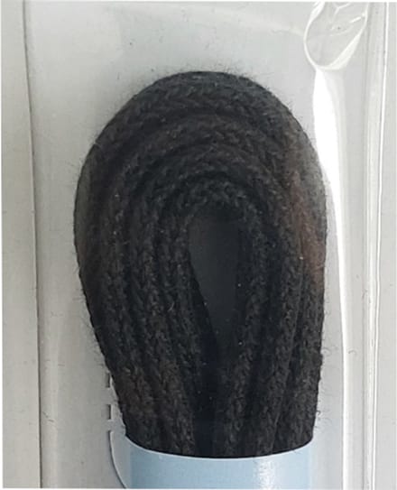 Gala Veter - Zwart - Dun Rond - Lengte 90 cm - Dikte 2 mm - Schoenveter
