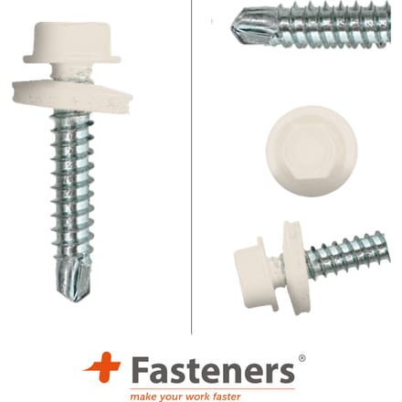 PGB-FASTENERS | Zelfborende schroef bp1 4,8x35 Zn R9001 | Damwandschroef