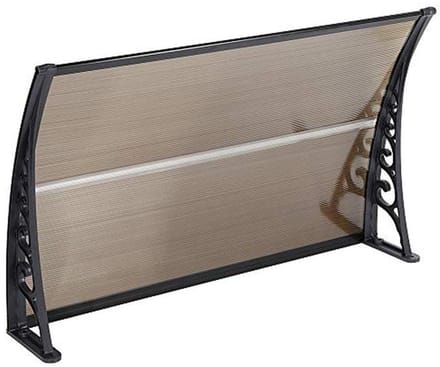 Deur Luifel - Zonbescherming en Schuilplek - Polycarbonaat 100 x 150 cm