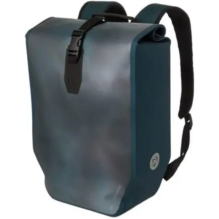 AGU Shelter Clean - Fietstas en Rugzak - 21L - 100% Waterdicht - 14 inch Laptopvak - Click'nGo Bevestiging - 3M Reflectie - Blauw