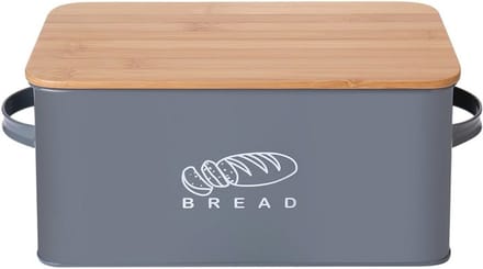 Broodbak met Bamboe Deksel - Keukenopberger voor Vers Brood