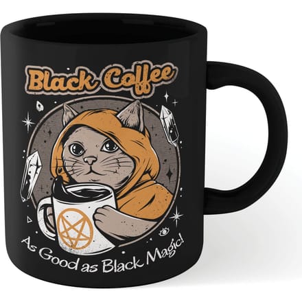 Ilustrata Black Coffee Mug - Black