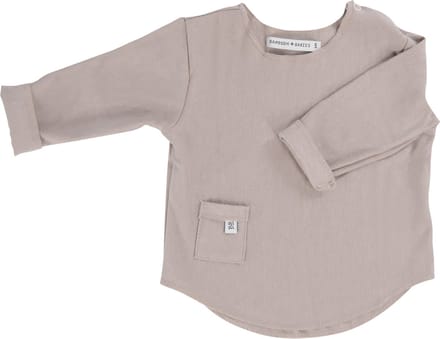 Bamboom T-shirt Lange Mouw Sand 3 Mnd