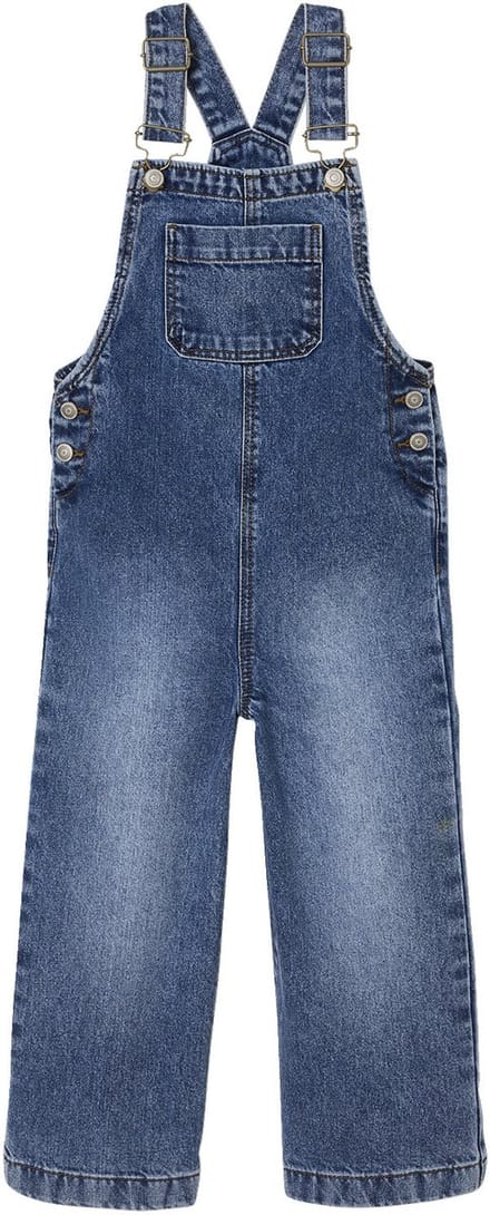 Vertbaudet Wijde salopet van jeans voor meisjes