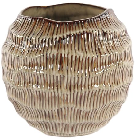 Rasteli Bloempot Bruin-Multicolour D 26.5 cm H 24 cm