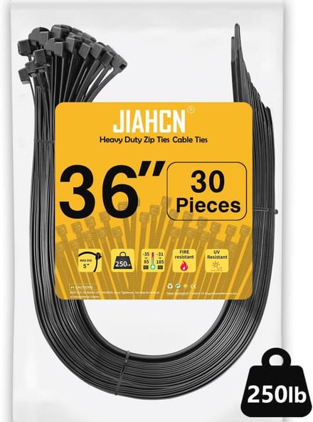 Extra lange Heavy Duty kabelbinders 900 mm - UV-bestendige nylon kabelbinders voor buiten