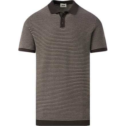 Slim fit gebreide poloshirt in two-tone-uitvoering model 'Triton'