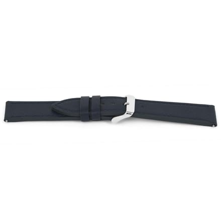 Horlogeband F622 Blauw H79 Leder 18x16mm