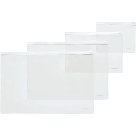 Foldersys 40415-10 Zip Pochette A4 Transparant