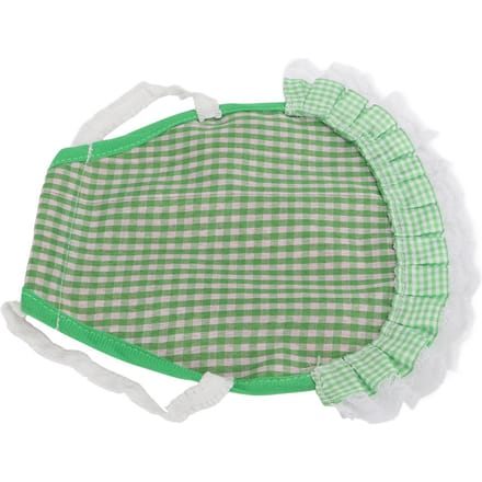 Tablier Double Poule Réutilisable Tablier Poule Protecteur de Volaille avec Sangles Élastiques pour Poule Petite Moyenne et GrandeGrille Verte vert