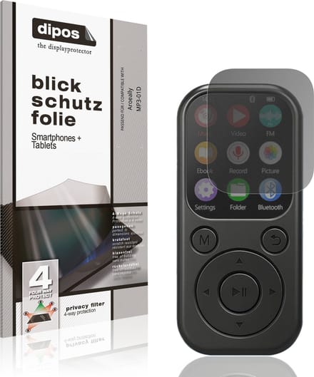 dipos – Matte Privacy Screenprotector geschikt voor Aroeally MP3-01D | Anti-Spy Beschermfolie