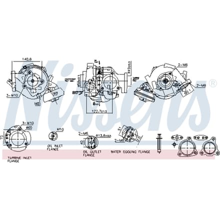 Supercharger, drukvulling NISSENS 93680