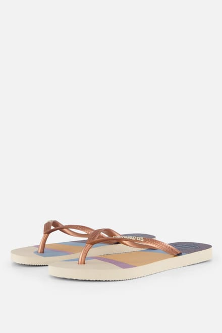Havaianas Havaianas Slim Pallette Glow Slippers beige Rubber