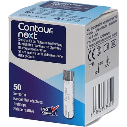 Contour Next Test Strips Bloedglucose 50 Stuks Bayer