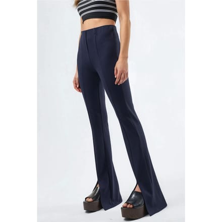 Hoge Taille Flared Leggings met Split