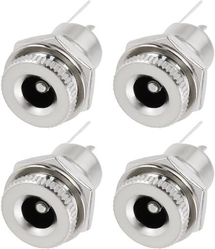 Allecto - Dc Power Jack Socket - 5.5mm x 2.5mm - Voor kleine
