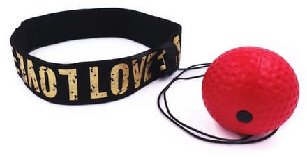 Hoofdband Boksen - reflexbal met hoofdband Rood