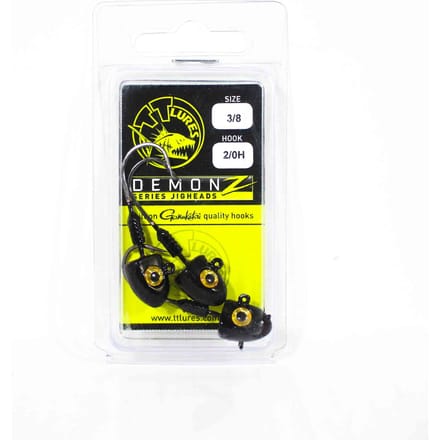 Tackle Tactics TT Demonz Tête plombée 3/8oz 2/0H 3/paquet Red Nightmare (7136) black