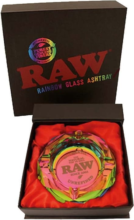 RAW Rainbow Glazen Asbak