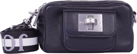 JOOP! Leren Schoudertas Carino Susan Shoulderbag Black Zwart