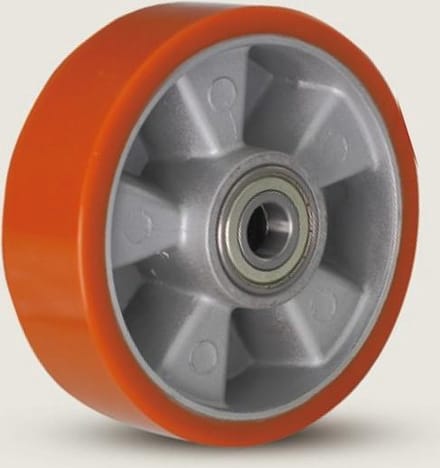 PU zwaarlast wiel - 125mm - 500kg