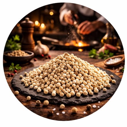 De Kruidenbaron - Witte peperkorrels - strooibus 250 gram
