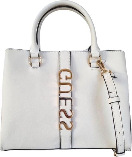 Schoudertas Dames - Handtas - Dagelijks Gebruik - Afneembare Band - 27 cm - Wit