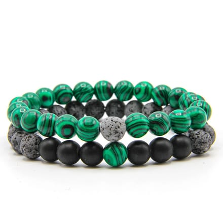 *** Kralen Armband - Multi Armband - Elastische Armband - Stoer en Trendy van Heble® ***