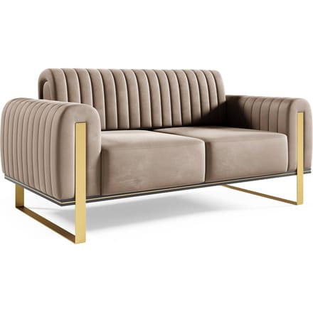 2-zitsbank Nouveau velvet | NADUVI Collection