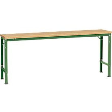 Manuflex basistafel UNIVERSAL Speciaal, 2000 x 800 mm, multiplex natuur, resedagroen