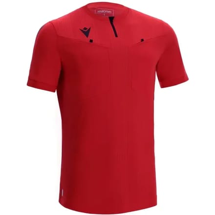 Macron Dienst Scheidsrechtersshirt Korte Mouw Heren - Rood | Maat: M