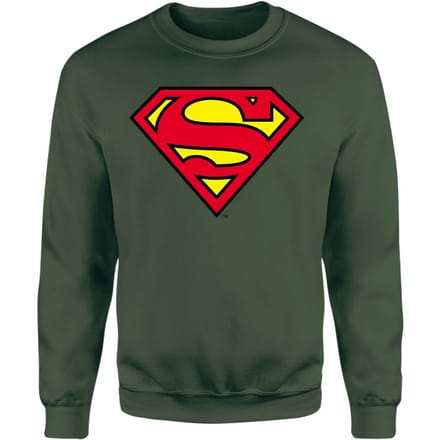 Official Superman Shield Sweatshirt - Green - S