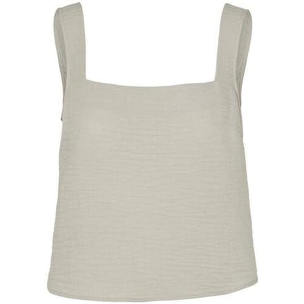 VERO MODA - VMKITA SL SQUARE NECK TOP WVN SB2 TS GA - Dames - Blouses