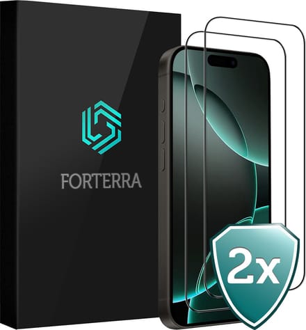 Screenprotector 2 Stuks - Geschikt voor Apple iPhone 16 Pro - Full Cover - Beschermglas - Gehard Glas - Tempered Glass - Screen Protector