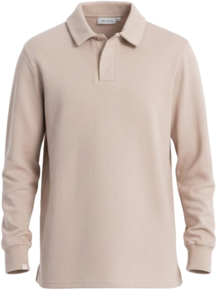 OMBRE Polo - Regular Fit - Katoen - Korte Mouw Beige M