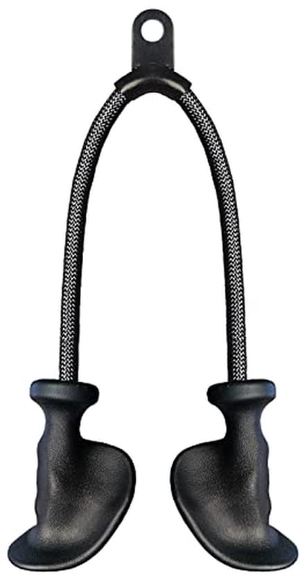 Ergonomische Triceps Touw Pull-Down Bevestigingen voor Kabelmachine - Extra Lange 27, 32, 40 & 47 Inch