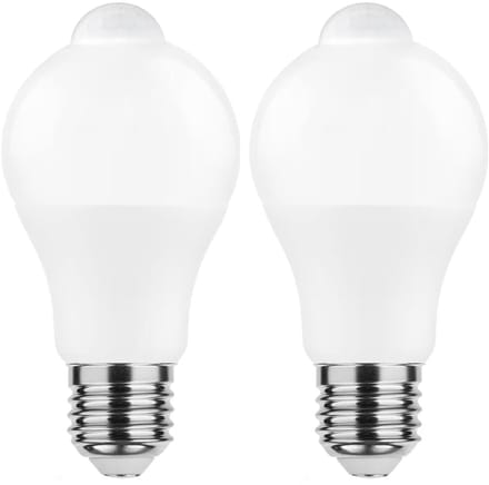 Modee Smart E27 LED Lamp 8.8W Bewegingssensor - 806lm - 4000K - Neutraal Wit - Globe A60 - Vervangt 60W Halogeen Gloeilamp - 2 stuks