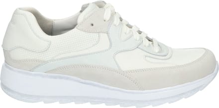 Durea - 6272 H - Lage sneakersDames sneakers - Kleur: Wit/beige - Maat: 37