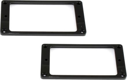 Allparts PC0741003 Flat Profile Humbucking Pickupringen - Zwart (2 stuks)