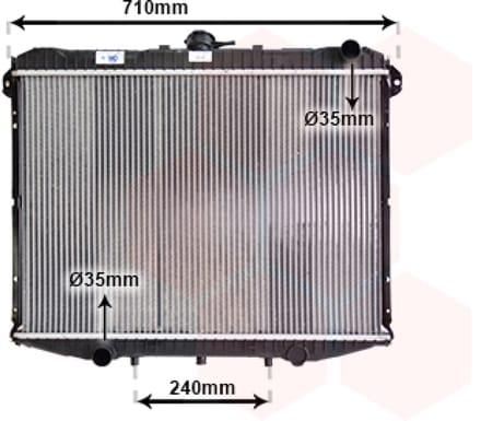 Van Wezel - RADIATOR VOOR NISSAN TERRANO II 1993-1999 1953239
