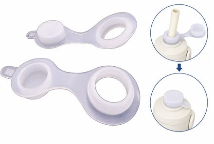Tolvia Siliconen Straw Grommets - Set van 22 - Lekvrije Rietje Afdichting - Herbruikbare Siliconen Stopper - Wit