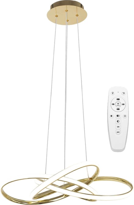 Toolight App815-Cp Node Hanglamp Goud 13X60X70Cm