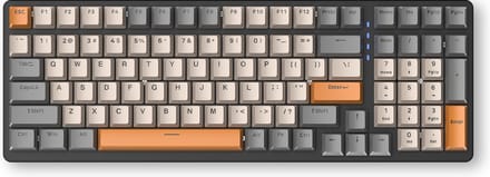 Fuegobird K3 Mechanisch Gaming Toetsenbord - 100keys - Rood Switch - QWERTY - Mechanical RGB Backlight Keyboard - Shimmer